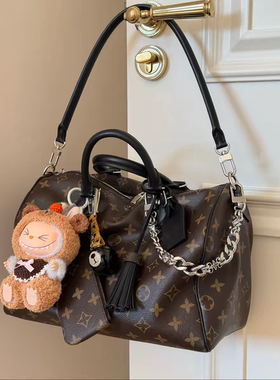 包包女式2026新款黑武士枕头speedy30高级感百搭手提斜挎包印花包