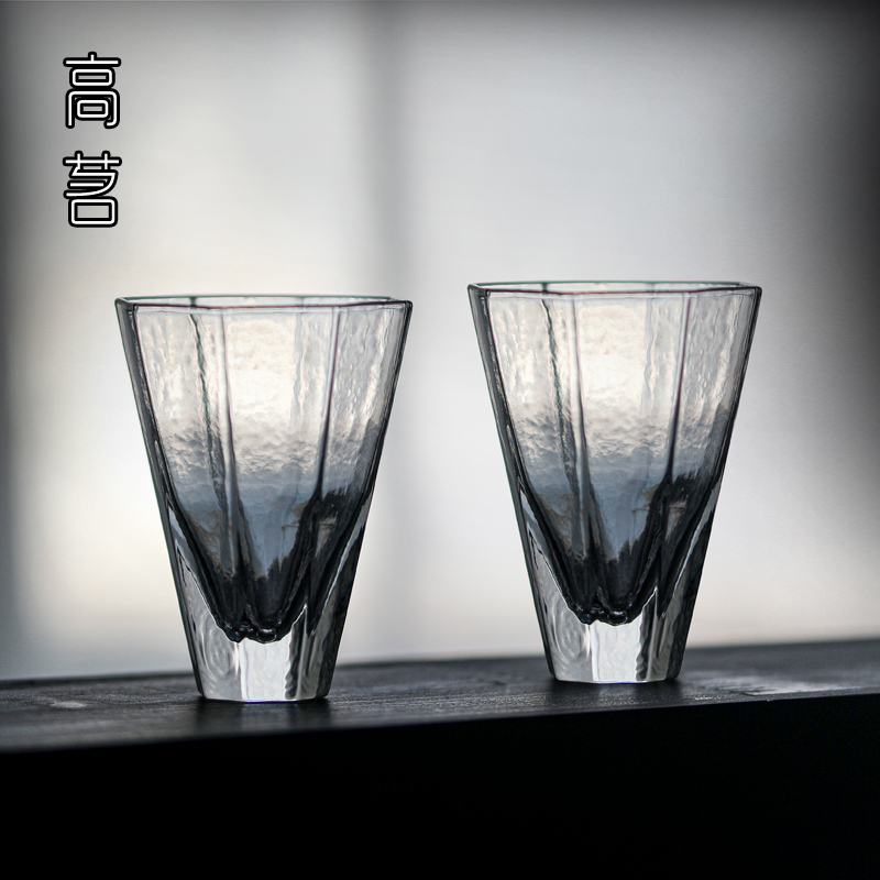 高茗日式玻璃茶杯工夫茶主人杯