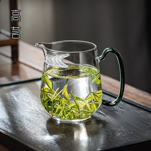 绿茶泡茶器月牙过滤一体公道杯