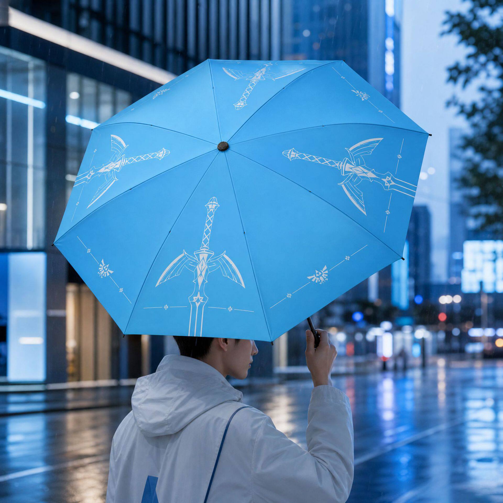 塞尔达传说 周边 大师剑折叠雨伞 防紫外线太阳伞防晒晴雨两用