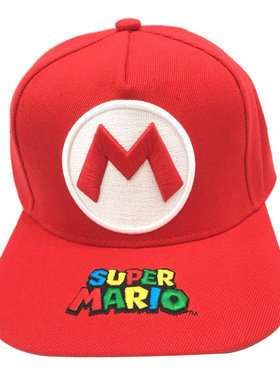 超级玛丽SuperMario周边马里奥路易基帽子鸭舌棒球帽遮阳帽子男女