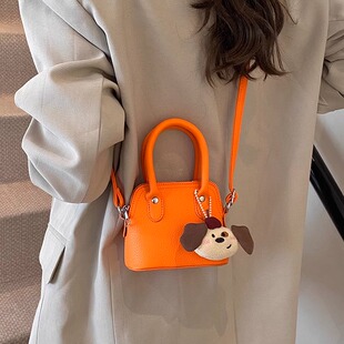 高级感女童可爱挂饰百搭手提零钱包女孩时尚洋气手提保龄球包挎包