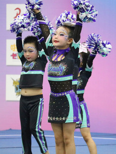 花球啦啦操演出服啦啦队服竞技健美操服装体操服套装学生新品25女