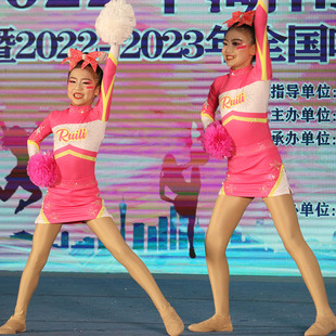 专业拉拉操服装啦啦队服装健美操服装体操服套装成人新款25团体女