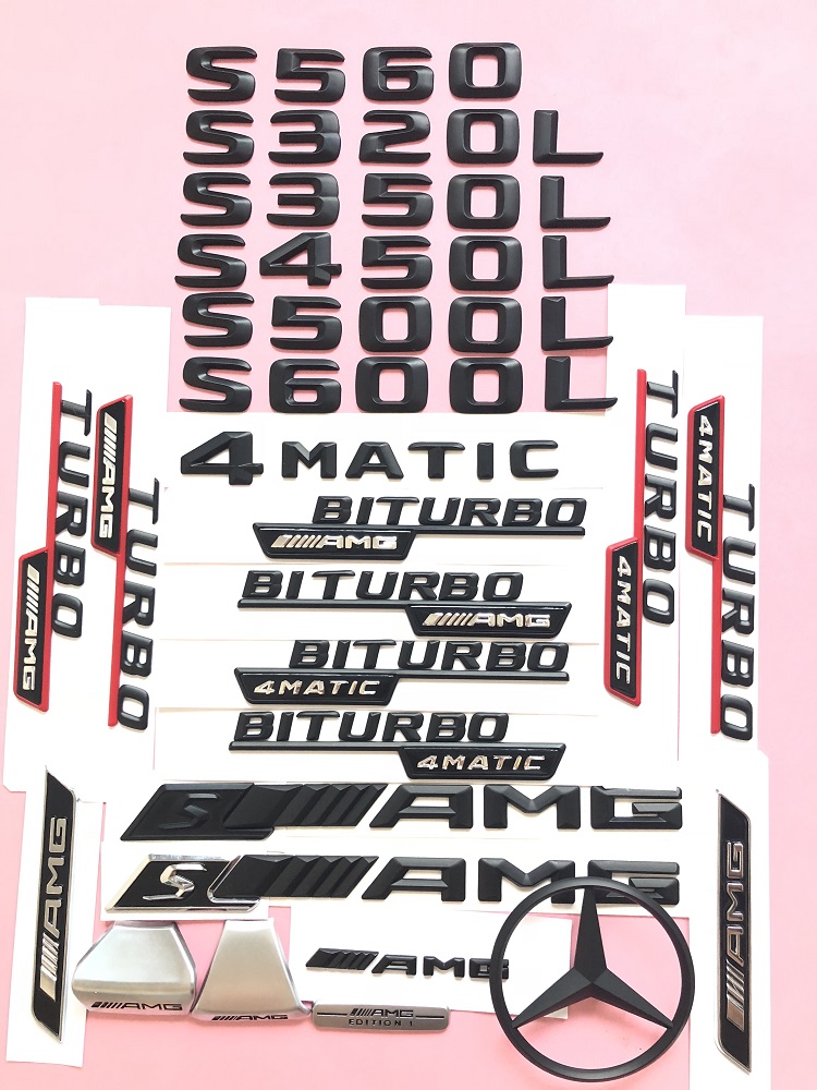 新BENZ奔驰车标S560 S320L S350 LS450L S500L改转车标4MATIC AMG
