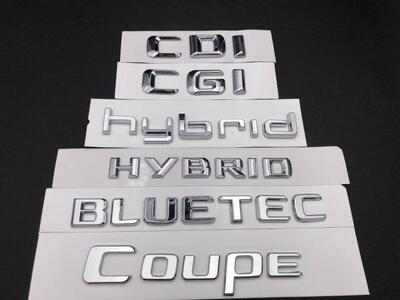 新款BENZ奔驰车标 CDI CGI HYBRID BLUETEC COUPE 尾标改装车标