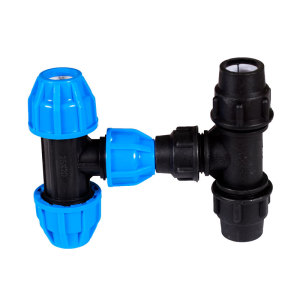 PE水管配件自来水管抢修快速异径三通厂家直销无需热熔安装方便