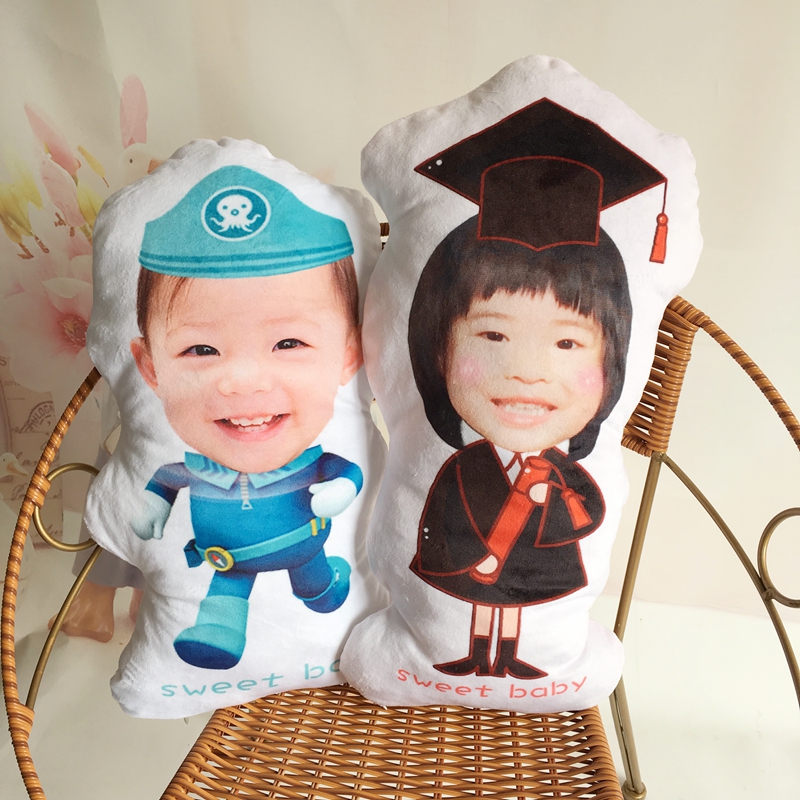 DIY头像照片异形抱枕来图定制