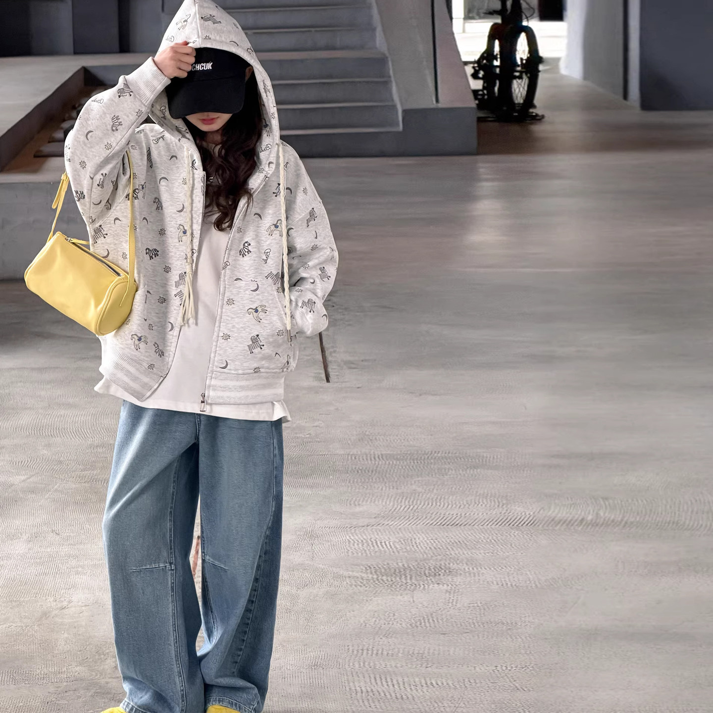 果儿kids女童外套儿童连帽上衣2026春装新款洋气大童女孩棒球服潮