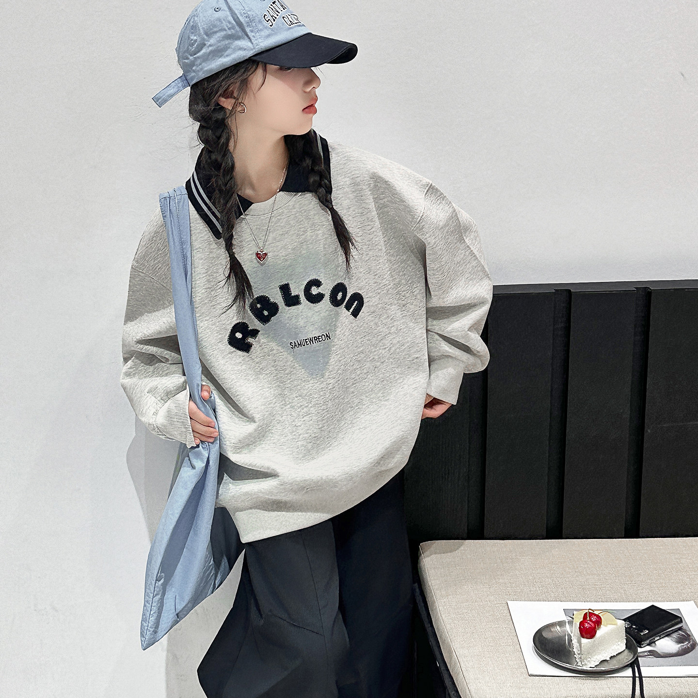 polo领女童卫衣2026春秋新款儿童春装上衣大童女孩时髦打底衫洋气