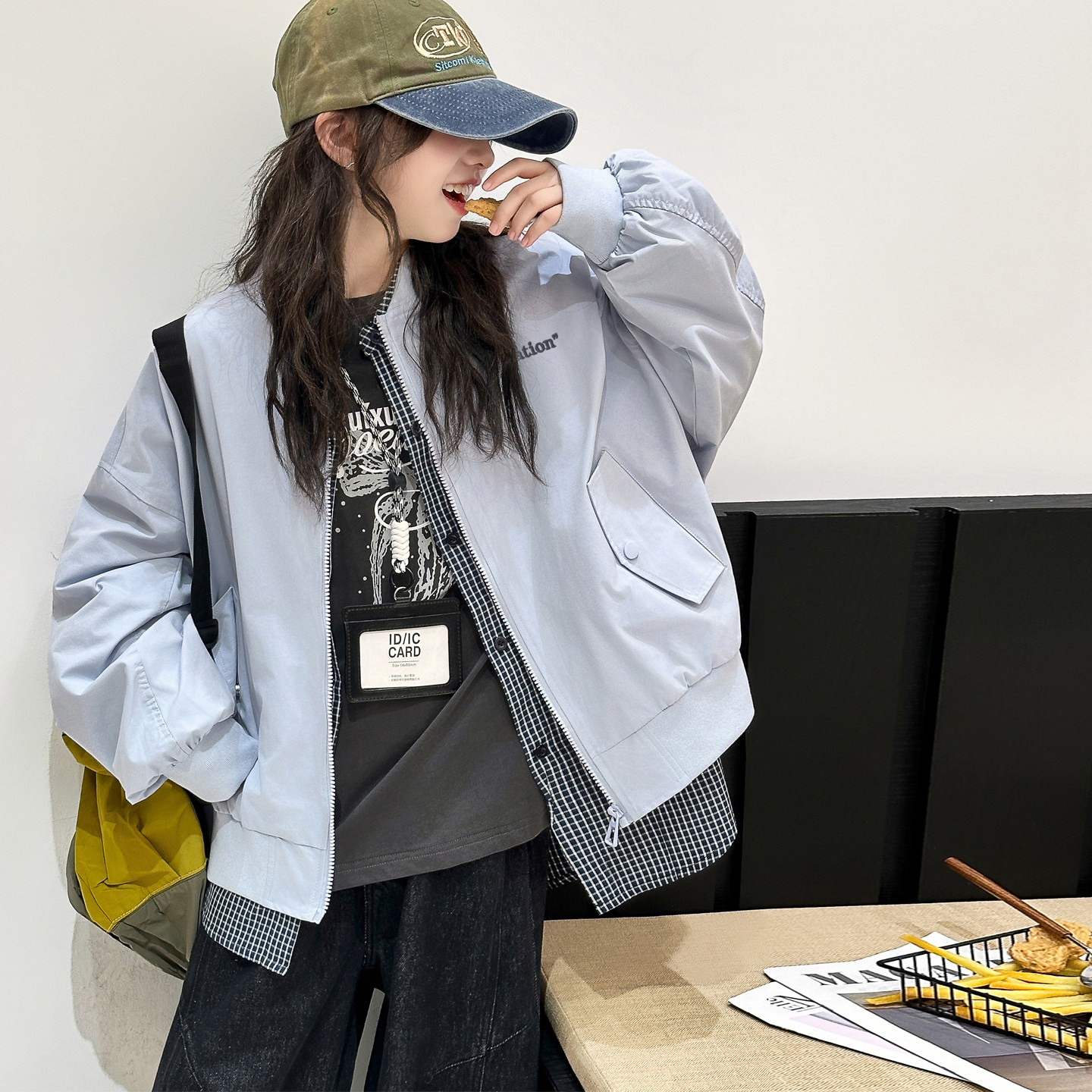 刺绣女童外套儿童夹克衫2026春秋新款大童女孩春装上衣洋气时髦韩