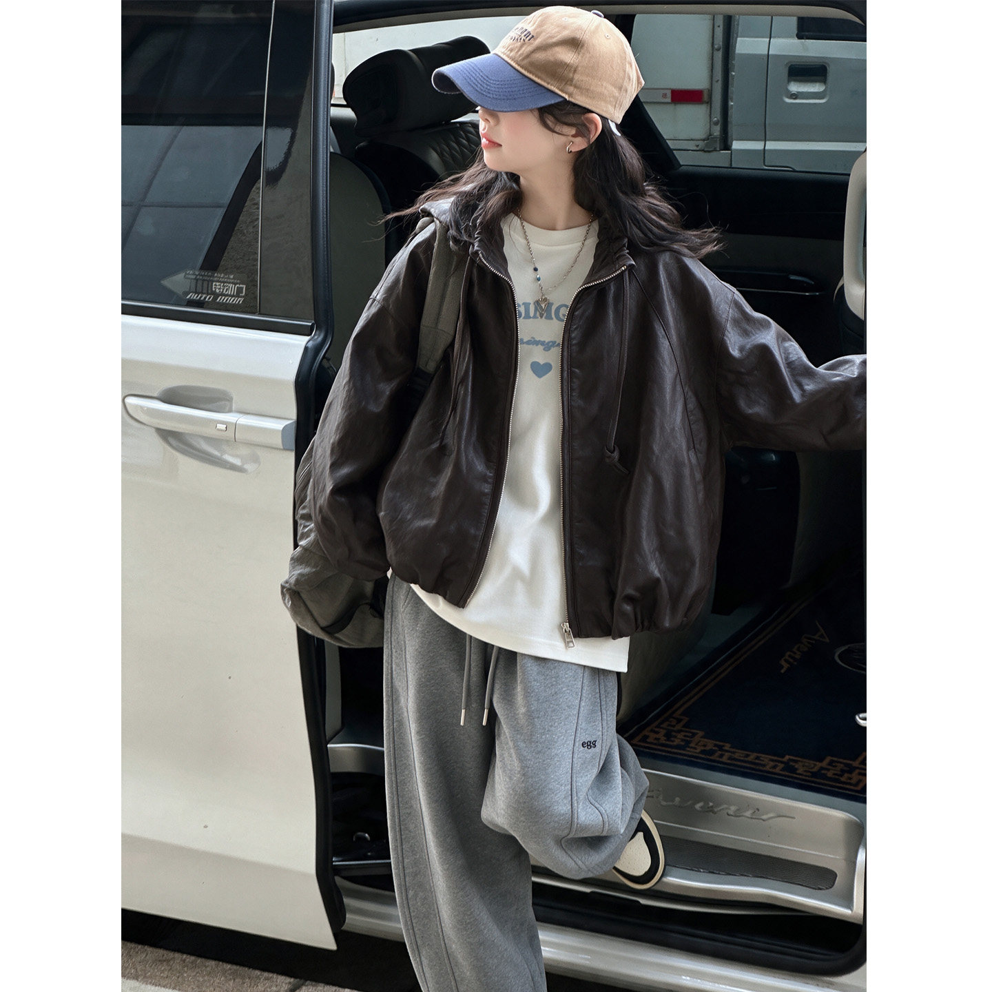 女童皮衣儿童夹克外套2026春秋装
