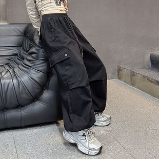 韩国童装女童工装裤儿童休闲裤春秋2025新款大童女孩裤子秋装洋气