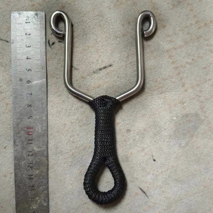 大弓门纯手工冷弯弹弓6毫米不锈钢棒材304传统直板弓大人玩具怀旧