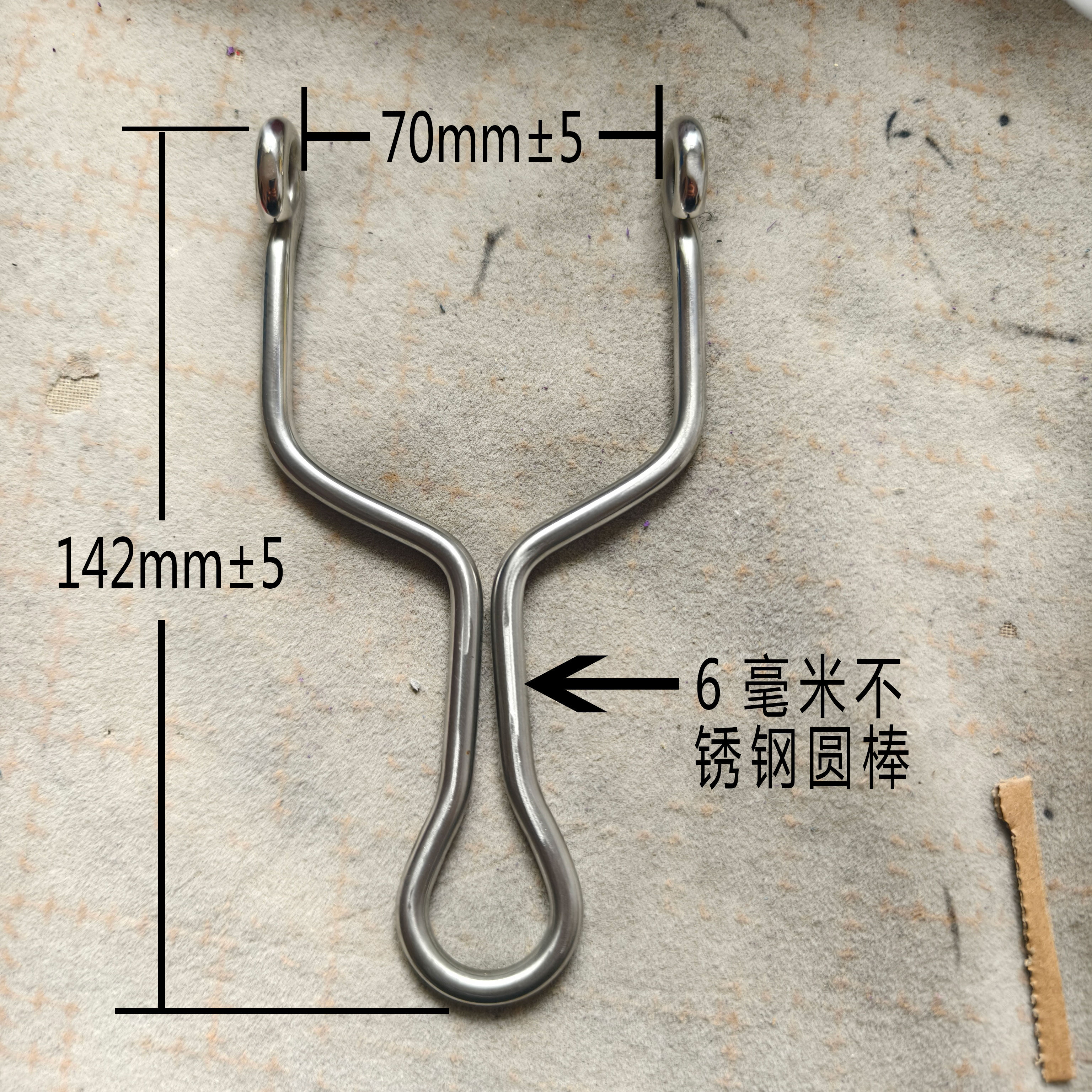 大弓门纯手工冷弯弹弓6毫米不锈钢棒材304传统直板弓大人玩具怀旧