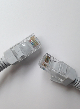 成品网线 机制成型电脑网络跳线 ADSL宽带连接线RJ45灰白色 10米