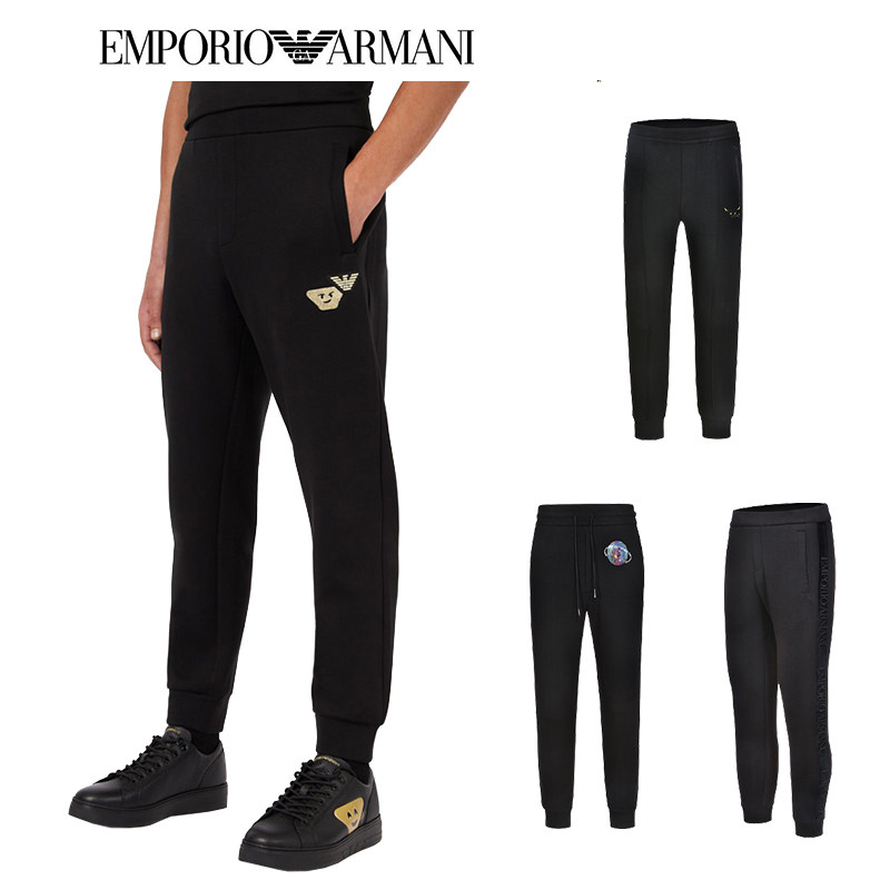 【阿玛尼卫裤】EMPORIO ARMANI 男士束脚纯棉长裤休闲潮流男装