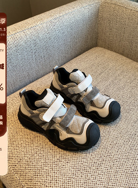 【TFM】秋冬专属色系~魔术贴真皮老爹鞋女厚底丑萌复古休闲运动鞋