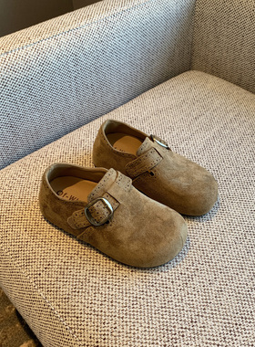 【TFM】2026春季新款内增高复古勃肯鞋女绒面百搭魔术贴休闲单鞋