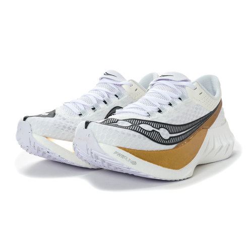 Saucony 索康尼 ENDORPHIN PRO 4 啡鹏4 男子碳板竞速跑鞋 白金