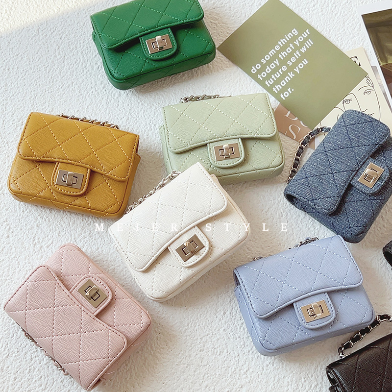 菱格口红包迷你链条包小方包