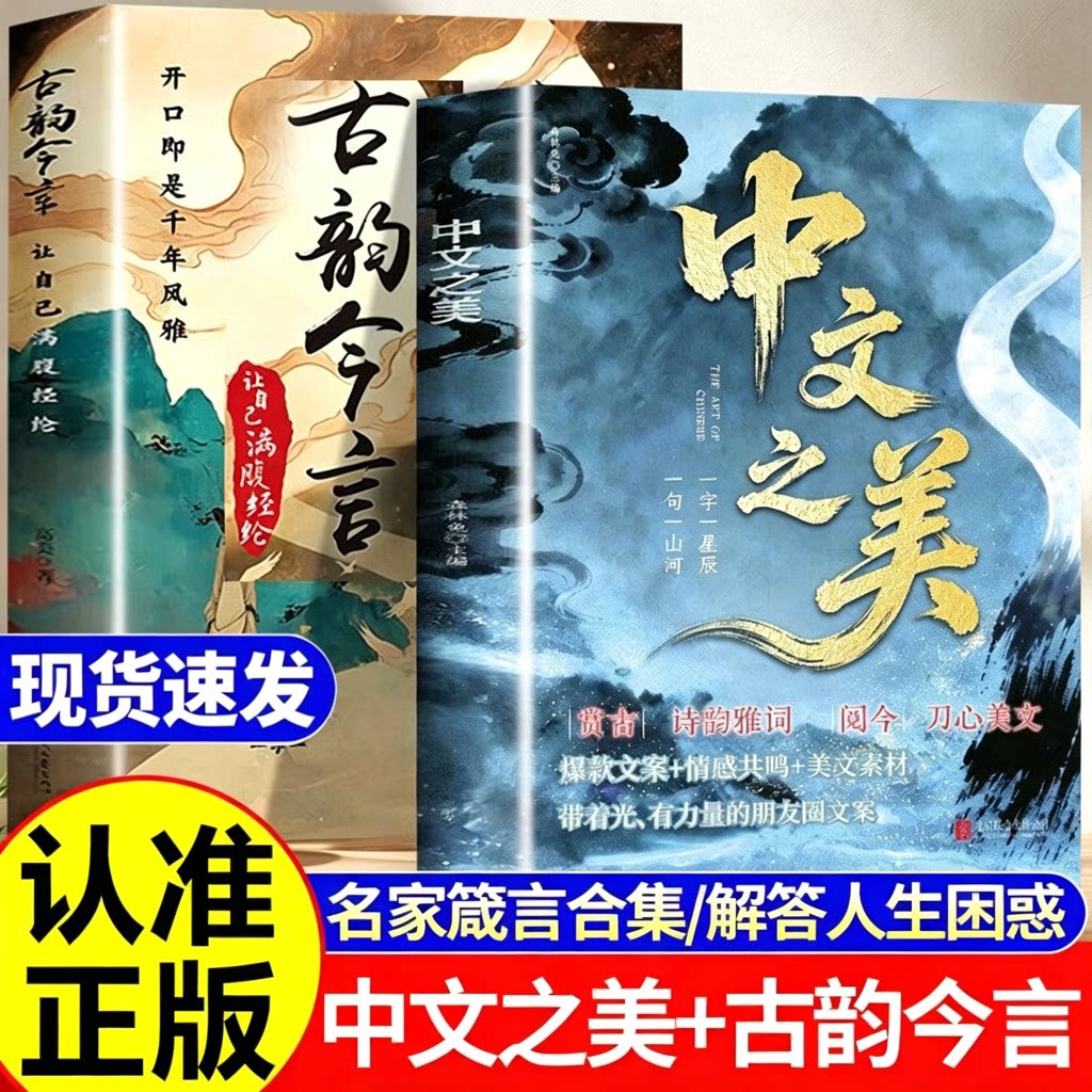 中文之美古韵今言 书籍正版让自己满腹经纶句子名家箴言解答人生困惑封神金句满腹经纶腹有诗书气自华你的语言充满文化底蕴