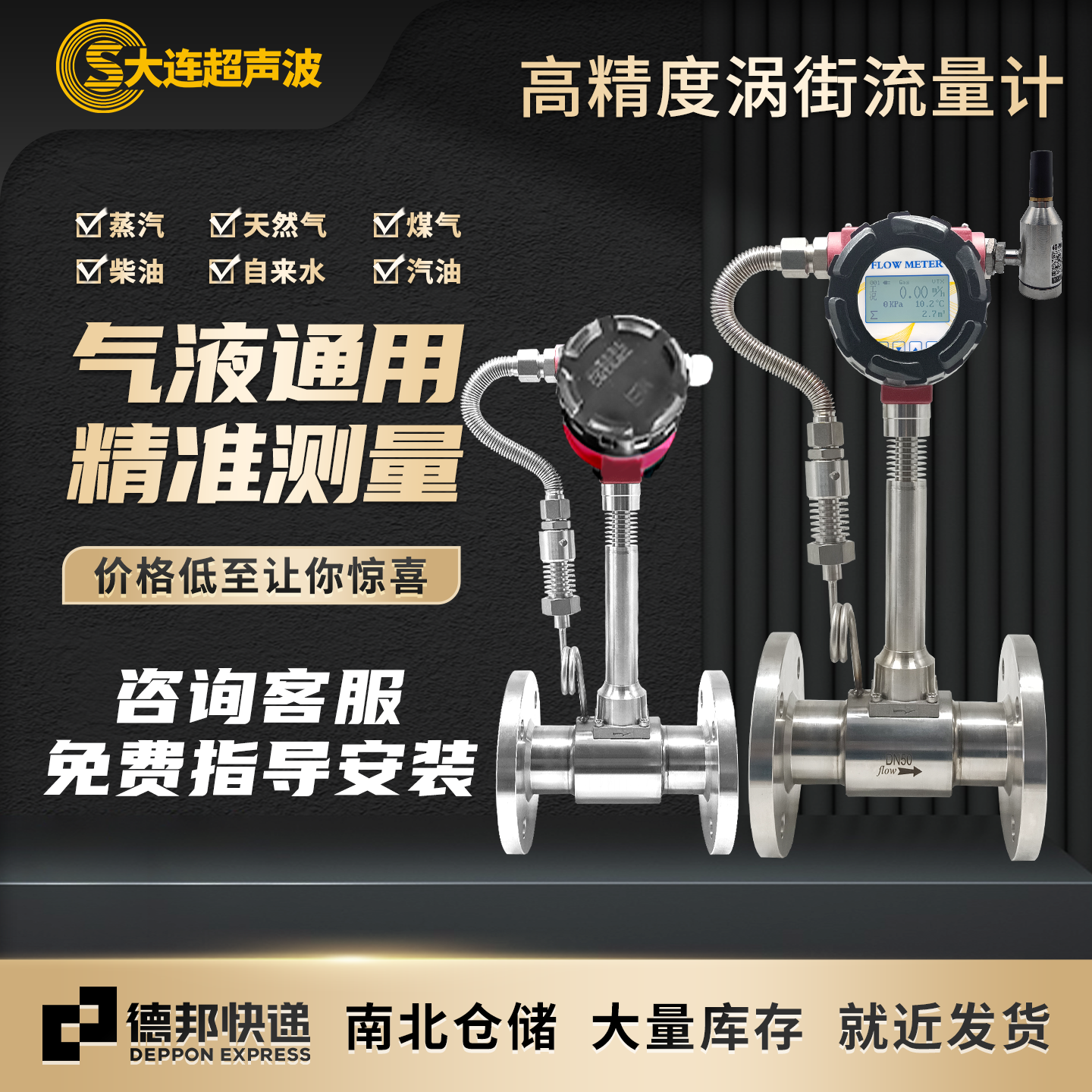 大连超声波基地流量计高精度管道