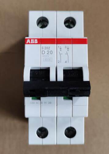 原装ABB微型断路器 S202-D20 2P 20A询价