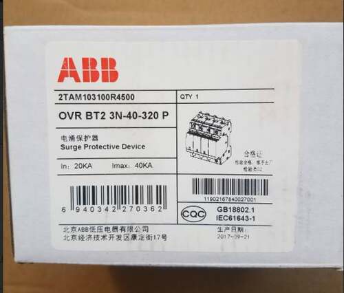 原装ABB浪涌保护器 OVR BT2 N-40-20 P询价