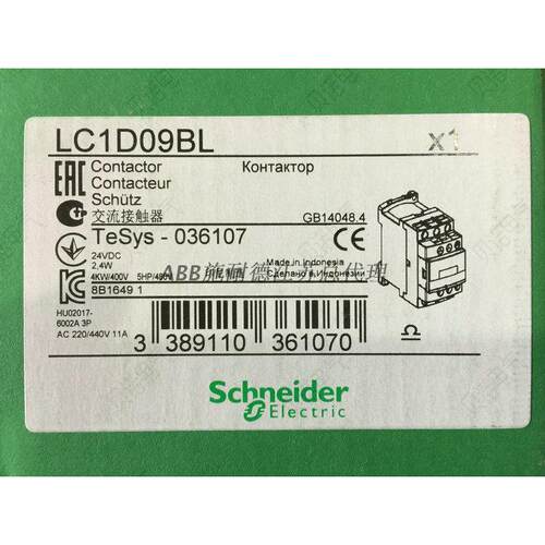 原装正品 直流接触器 LC1D09BL LC1-D09BL 低功耗 DC24V 9A询价