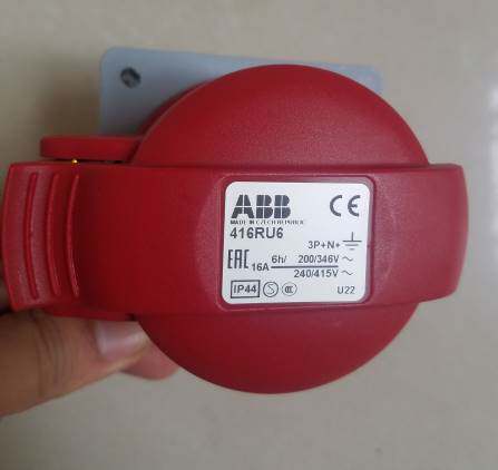 原装五极暗装直体工业插座 416RU6 16A 346-415V IP44询价