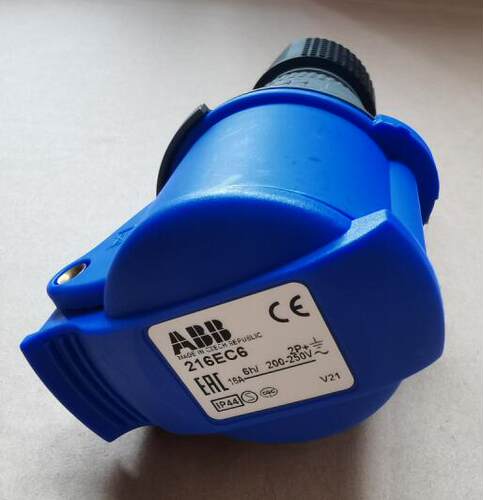 原装三极移动工业插座 216EC6 16A 200-250V 防溅型（IP44）询价