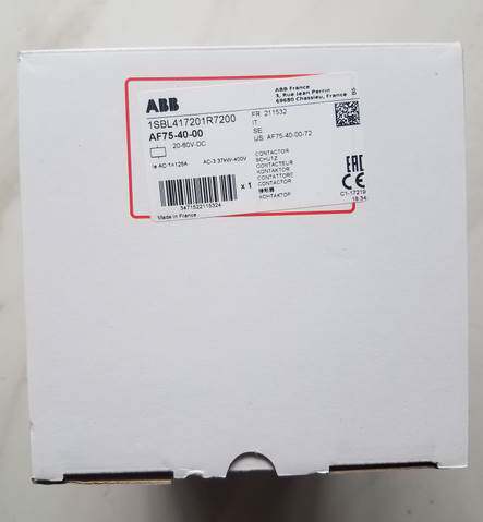 原装ABB接触器 AF75-40-00*20-60VDC询价