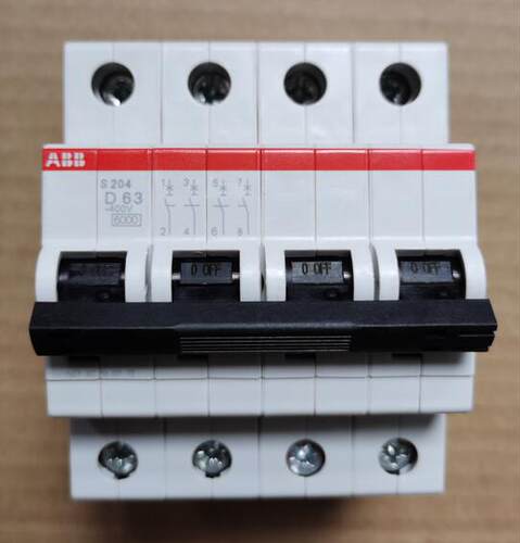 原装ABB微型断路器 S204-D63 4P 63A询价