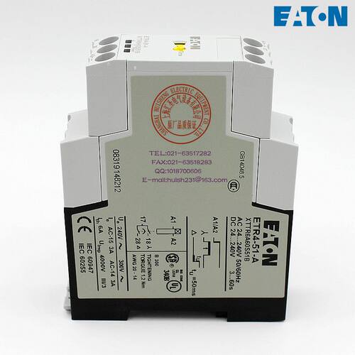 EATON 星三角时间继电器 ETR4-51-A XTTR6A60S51B询价
