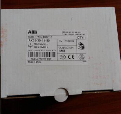 原装ABB接触器 AX65-30-11 AX65-30-11-80 AC220V询价