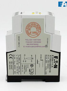 EATON 时间继电器 ETR4-11-A XTTR6A100HS11B询价