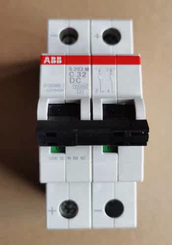 原装ABB直流微型断路器 S202M-C32DC 2P 32A询价