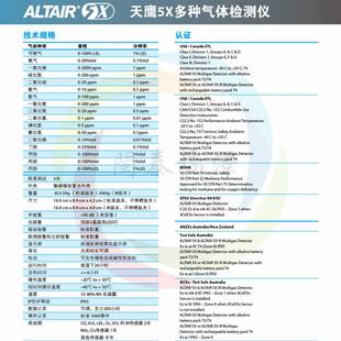 梅思安天鹰Altair5X五合一可燃气体检测报警仪10125233询价