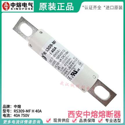 新能源熔断器RS309-MF 40A50A60A70A80A100A125A150A 750VDC询价