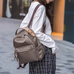 菲小姐大容量轻便防水尼龙牛津布双肩包实用韩版百搭旅行背包书包