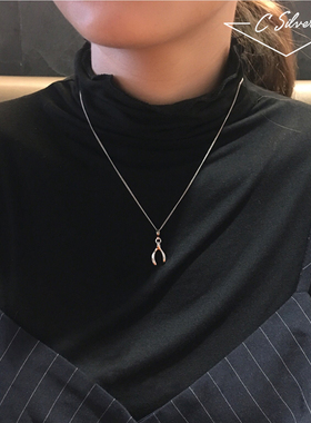 纯银如愿骨百搭礼物项链