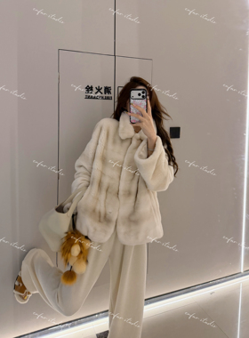 ENFUR | 白雪仙踪 稀有本色淡紫貂 进口紫金级皮草外套GG79156