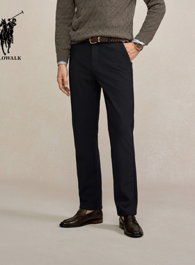 POLOWALK男装2025秋冬裤保罗新品男式加绒直筒休闲裤BKLW54310171