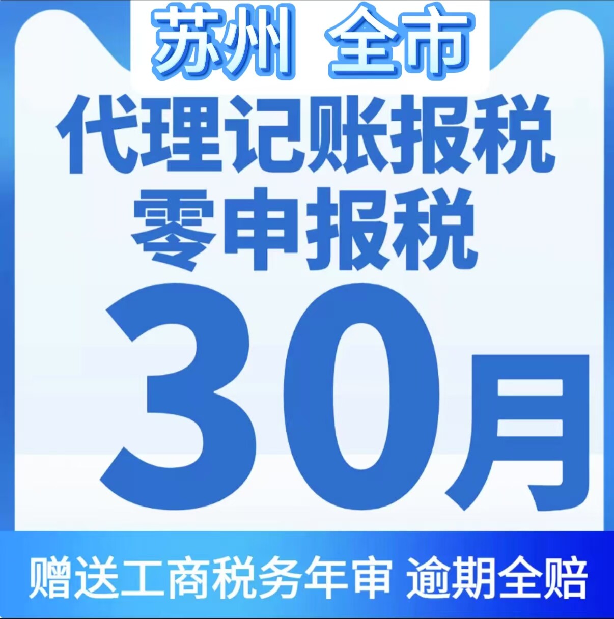 苏州代理记账零申报会计报税全国会计服务