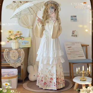 织云阁原创汉洋折衷明制汉服交领琵琶袖马面裙洛丽塔套装可爱秋冬