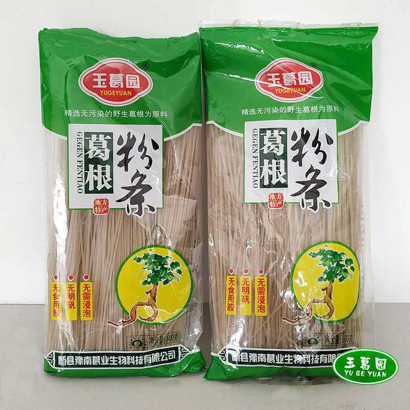 河南大别山信阳新县特产纯野生葛根粉条手工葛根粉条粉丝500g