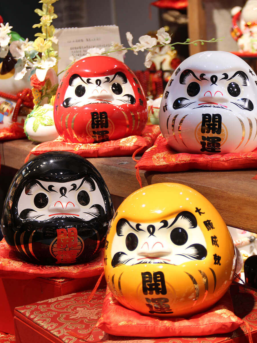 福缘猫中号五色达摩存钱罐摆件必胜开运达摩财神创意礼品定制logo