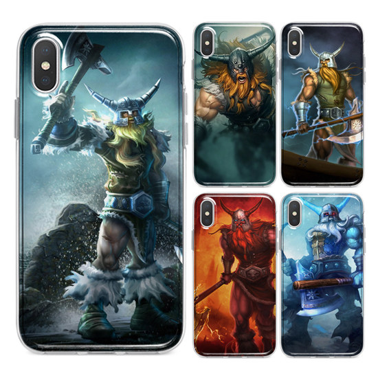LOL英雄联盟狂战士奥拉夫手机壳适用于iphone17苹果123456XSR安卓