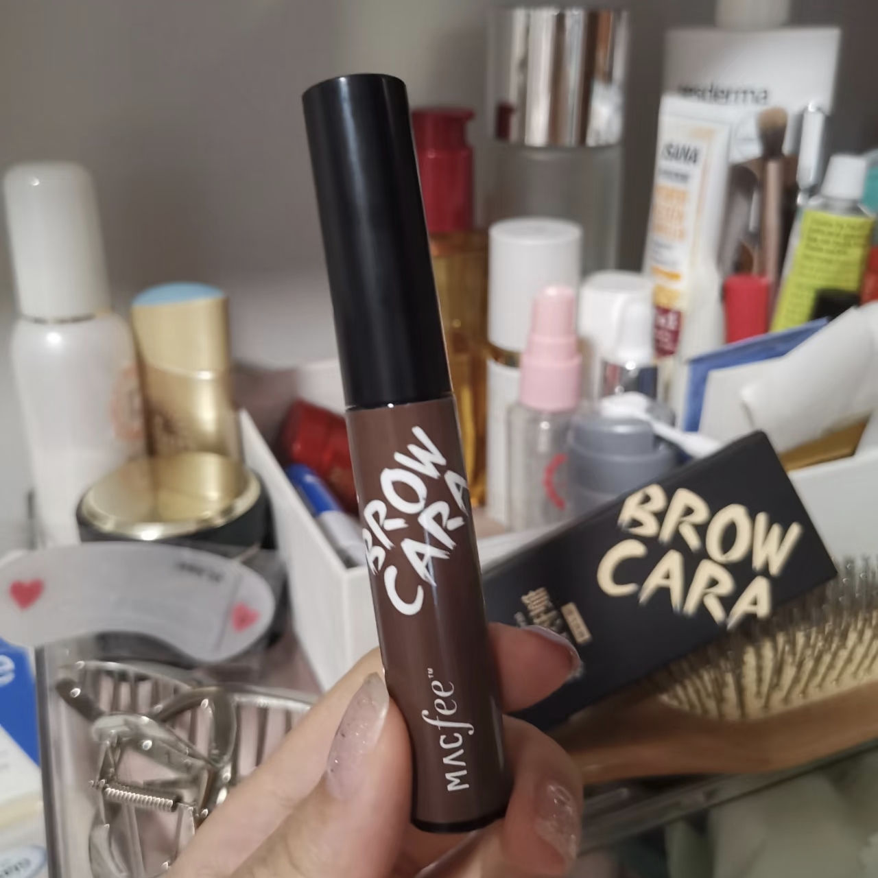 macfee玛蔻霏眉飞色舞撕拉眉膏防水防油不晕染深棕浅棕染眉膏涂抹